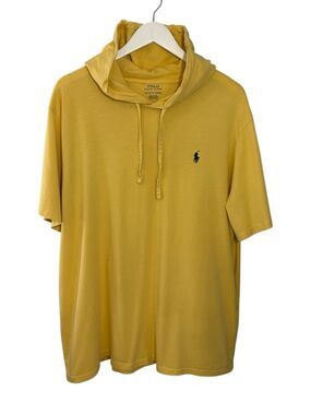 Polo Ralph Lauren short sleeve yellow hooded T-shirt - XL